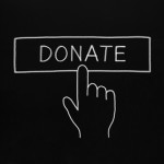 Hand Clicking Donate Button