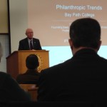 Dr. Gene Tempel of Indiana University Lilly School of Philanthropy addresses Bay Path College