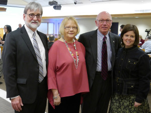 Professor Jeffrey Greim,Provost Dr. Morriss-Olson, Dr. Tempel, Dr. Nathan